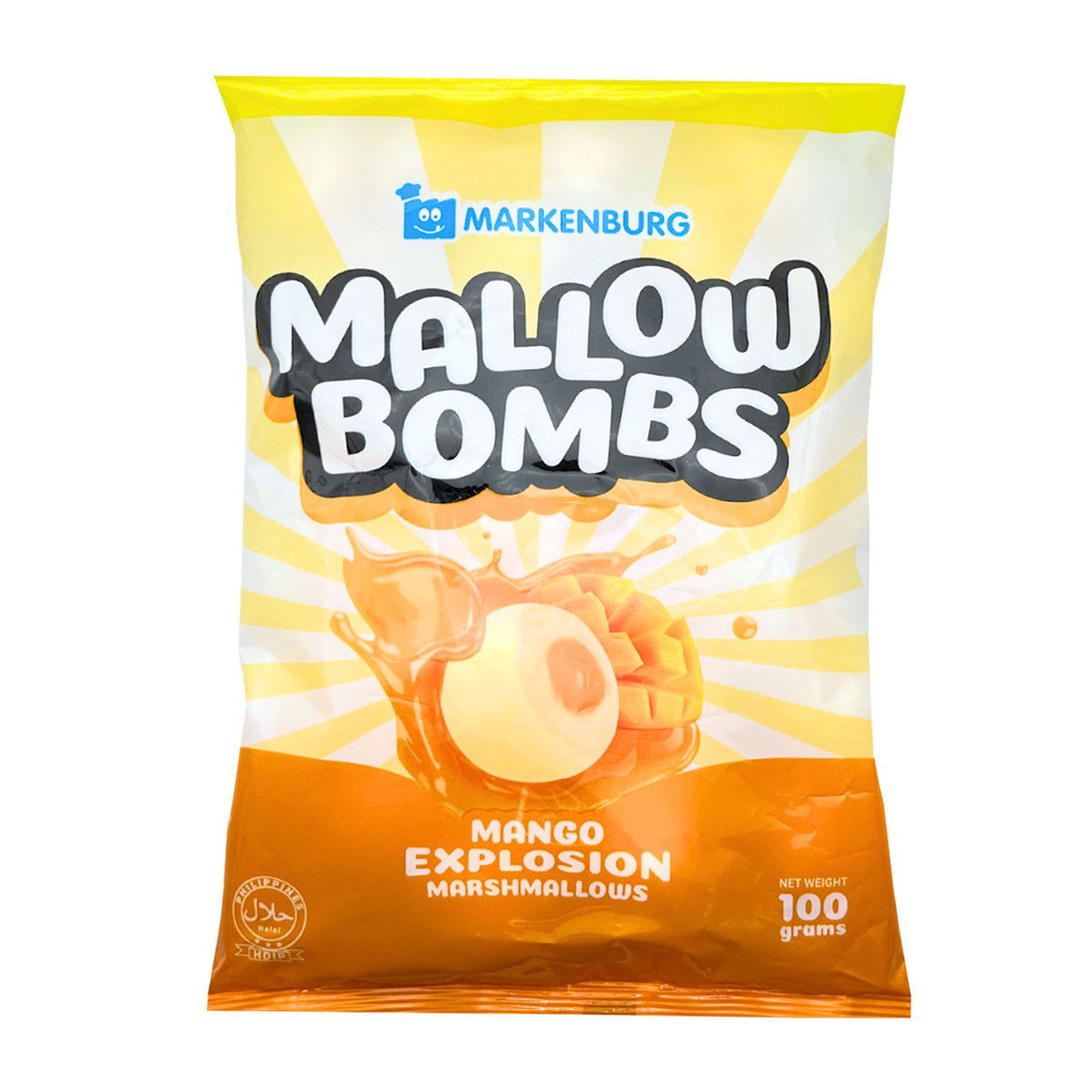 Markenburg Mallow Bombs Mango Explosion Marshmallows 100g