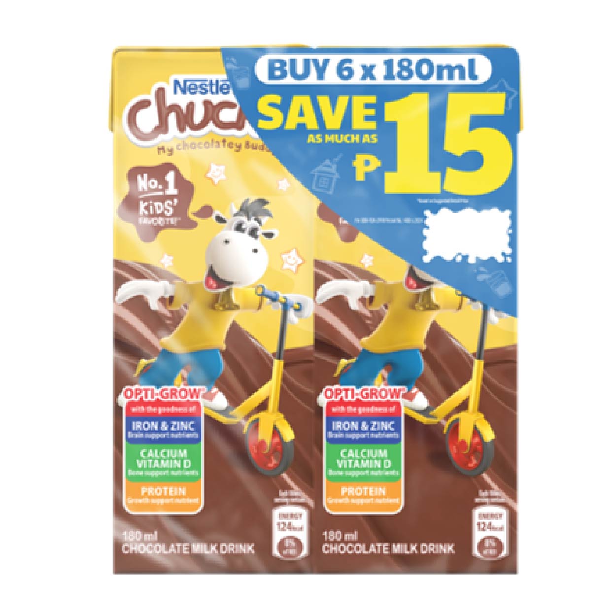 Nestle Chuckie Chocolate Milk Drink 6x180ml SAVE