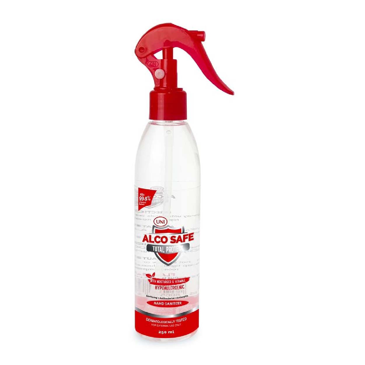 UNI AlcoSafe Total Protect Hand Santizer Spray 250ml