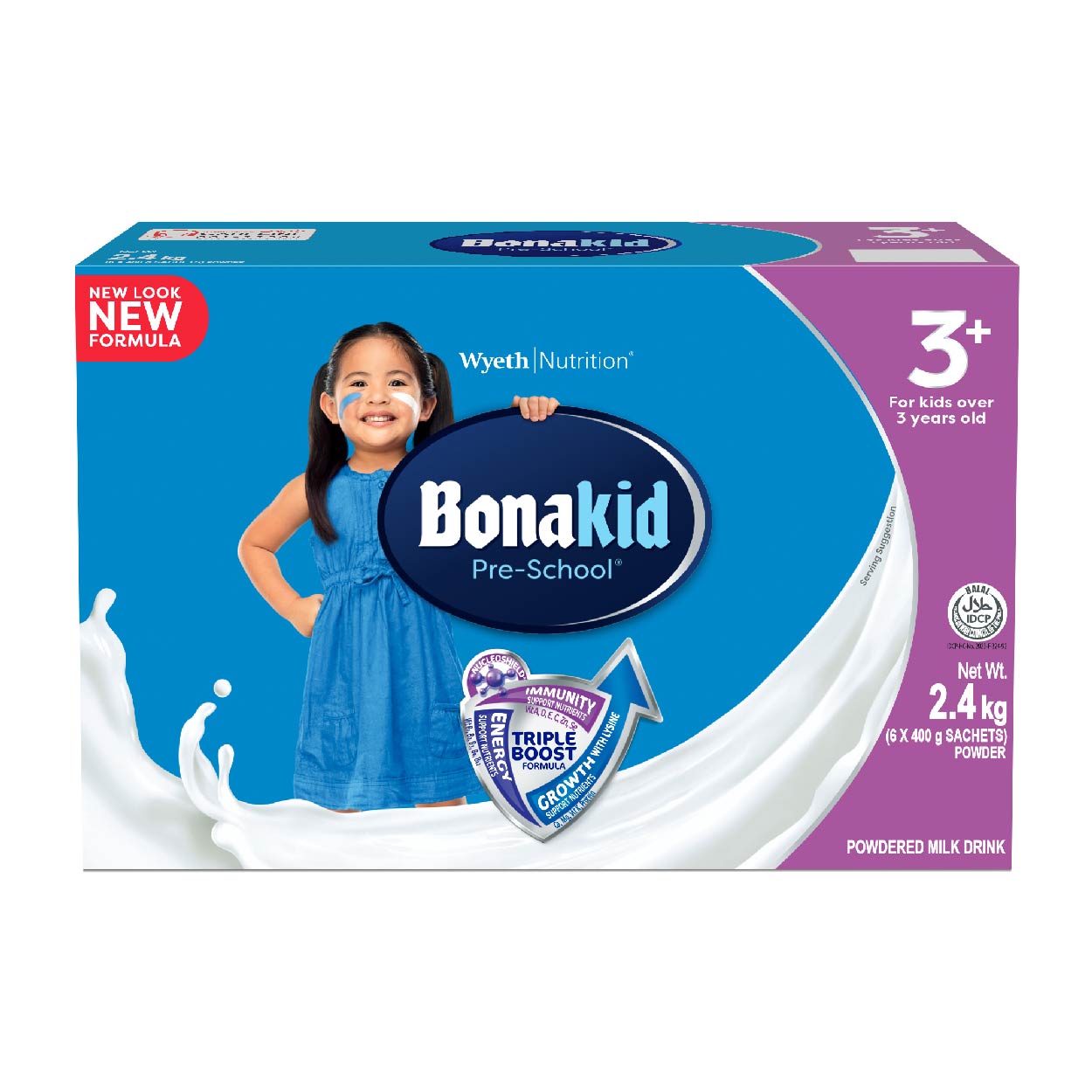 Bonakid Pre-School Powdered Milk Drink 3 years old + 2.4kg