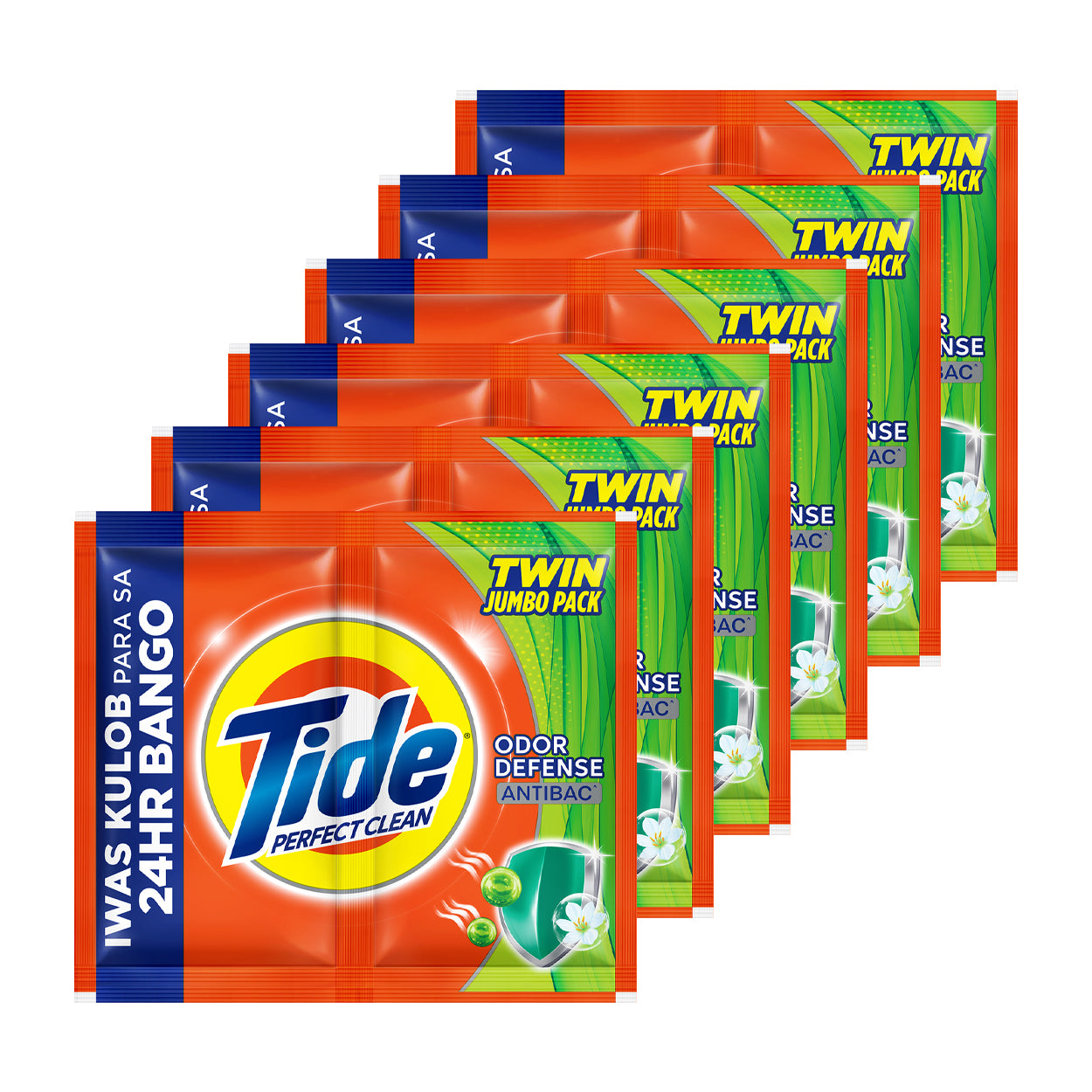 Tide Perfect Clean Laundry Powder Odor Defense Antibac Jumbo6x67g