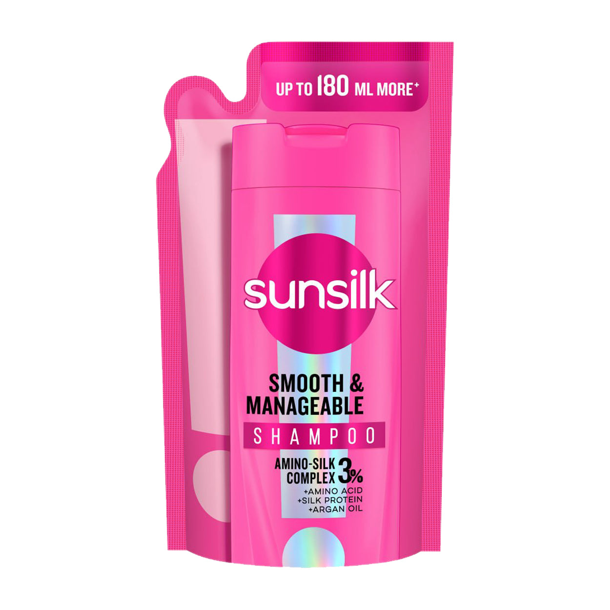 Sunsilk Shampoo Smooth & Manageable Pink Refill 530ml