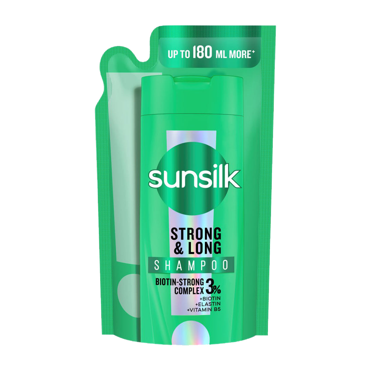 Sunsilk Shampoo Strong & Long Green Refill 530ml