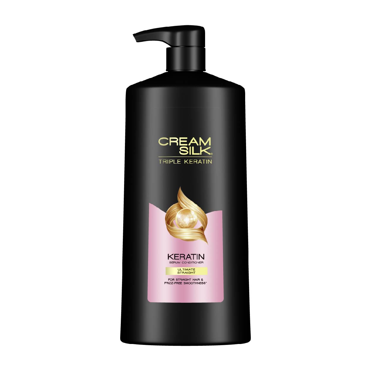 Cream Silk Conditioner Triple Keratin Straight Pump 900ml