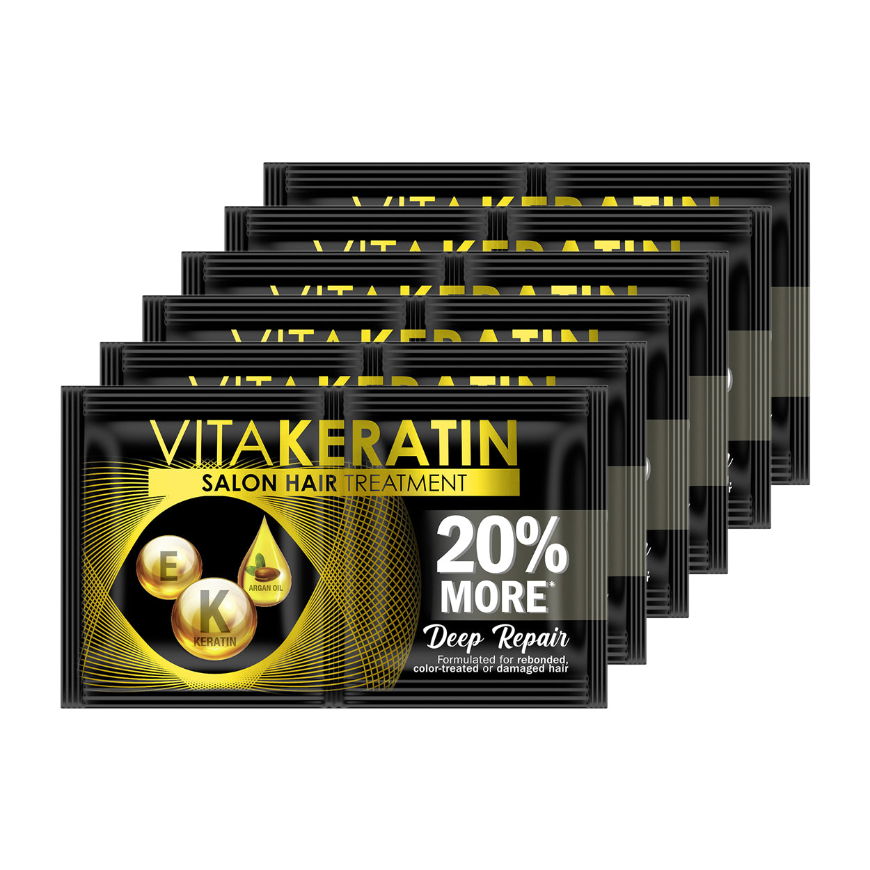 VitaKeratin Salon Hair Treatment Deep Repair 6x22ml