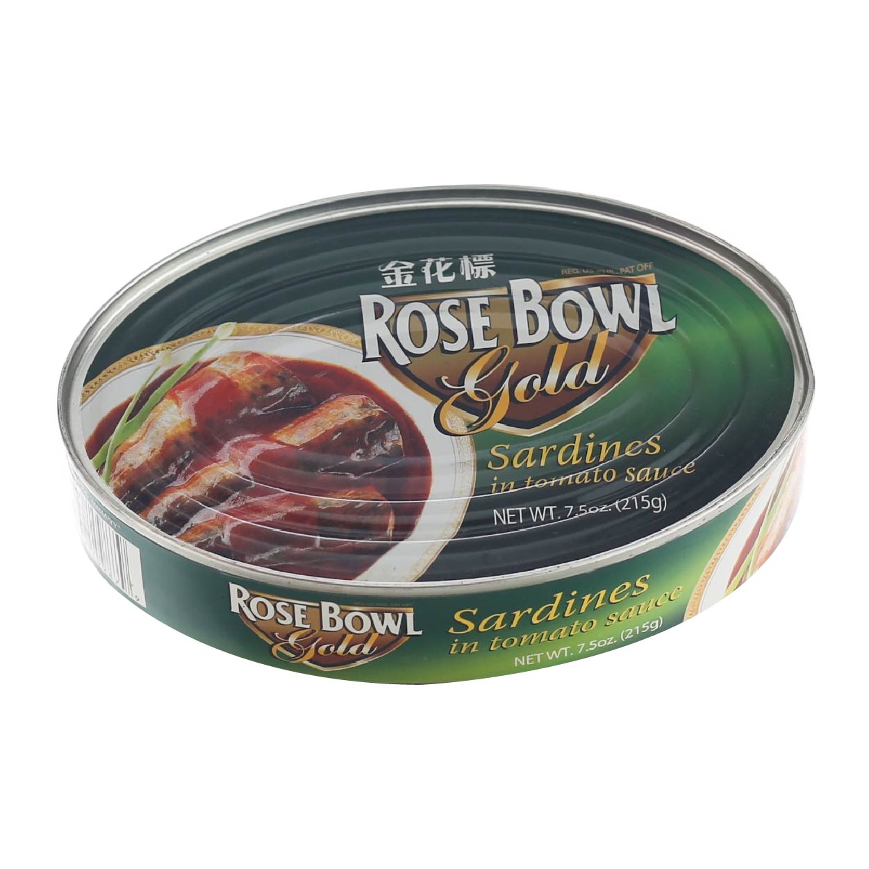 Rose Bowl Gold Sardines in Tomato Sauce Oval 215g