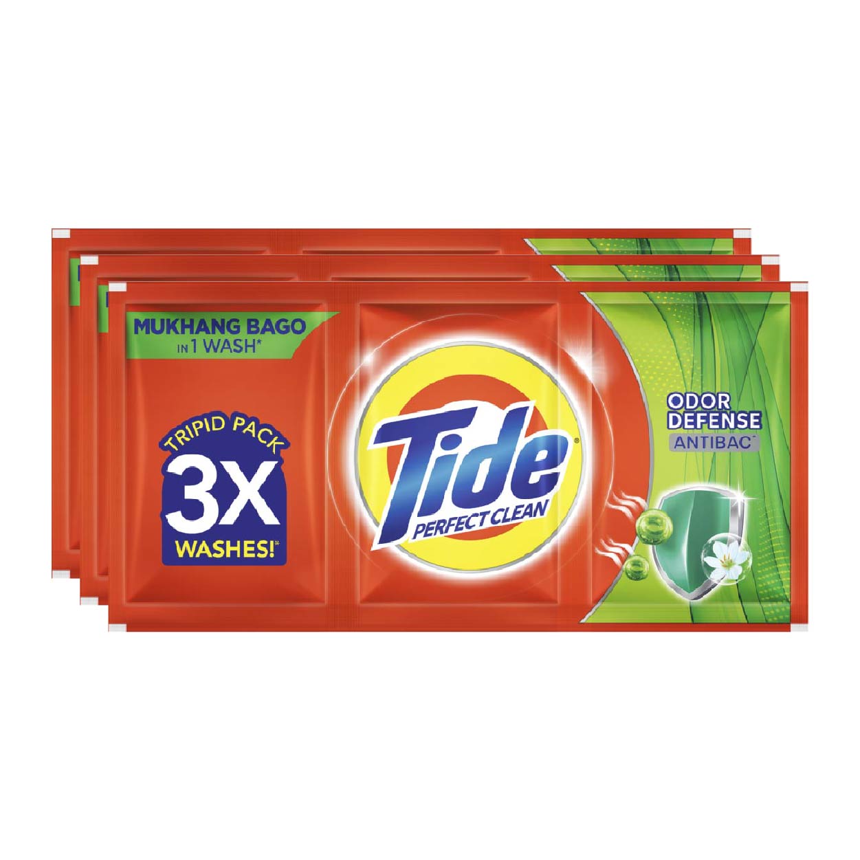 Tide Perfect Clean Laundry Powder Odor Defense Antibac 3x91g