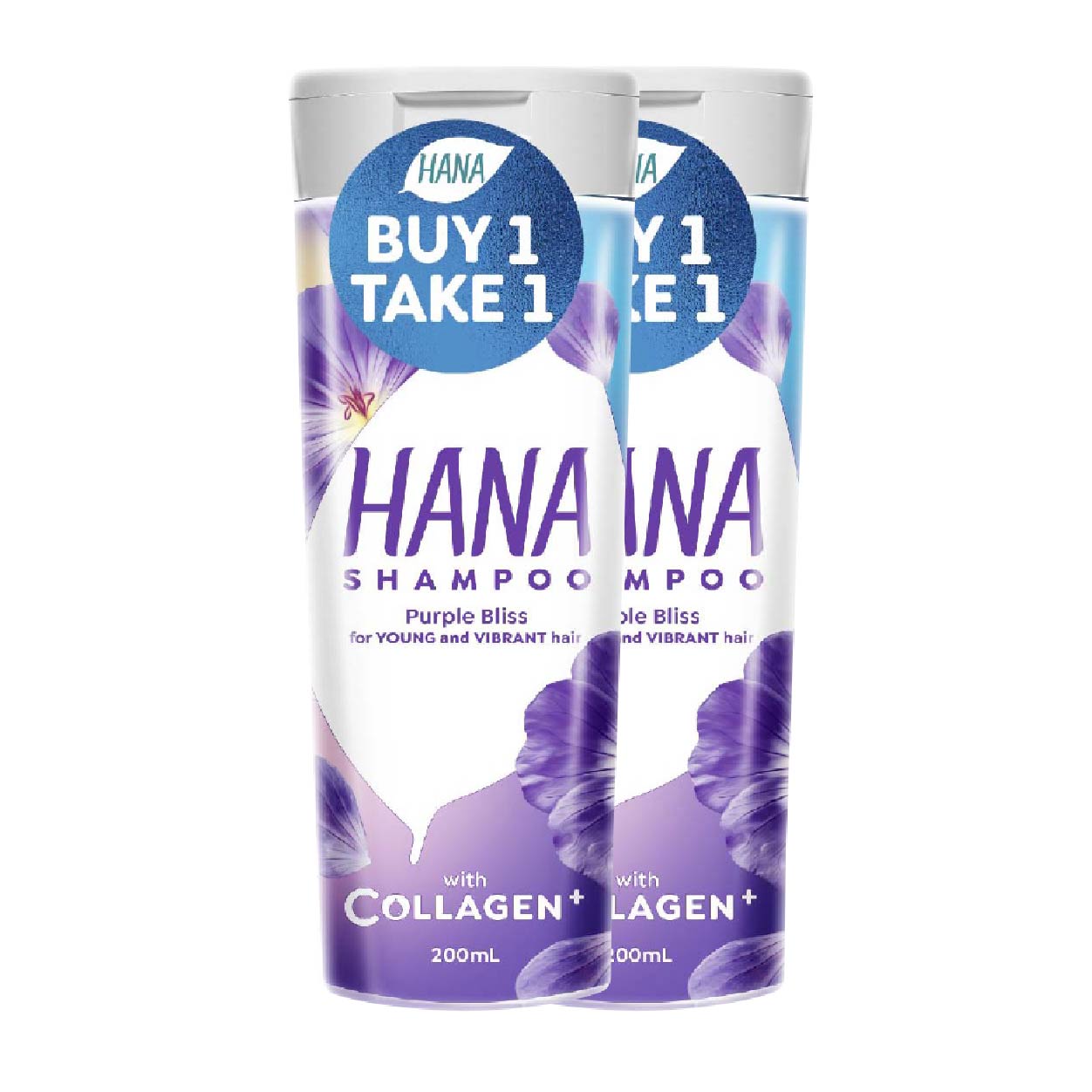 Hana Shampoo Purple Bliss 200ml Buy 1 Take 1