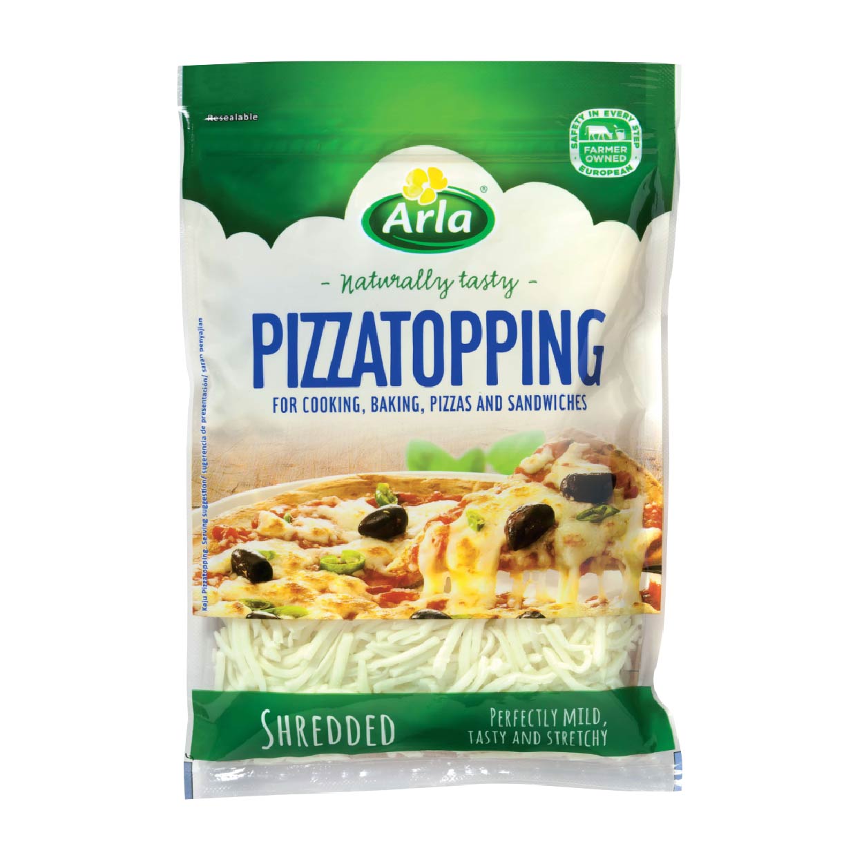 Arla Natural Pizza topping Cheese Shredded 175g