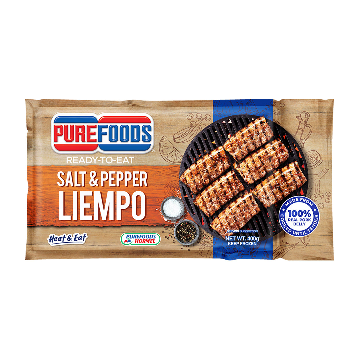 Purefoods Ready to Eat Salt & Pepper Liempo 400g