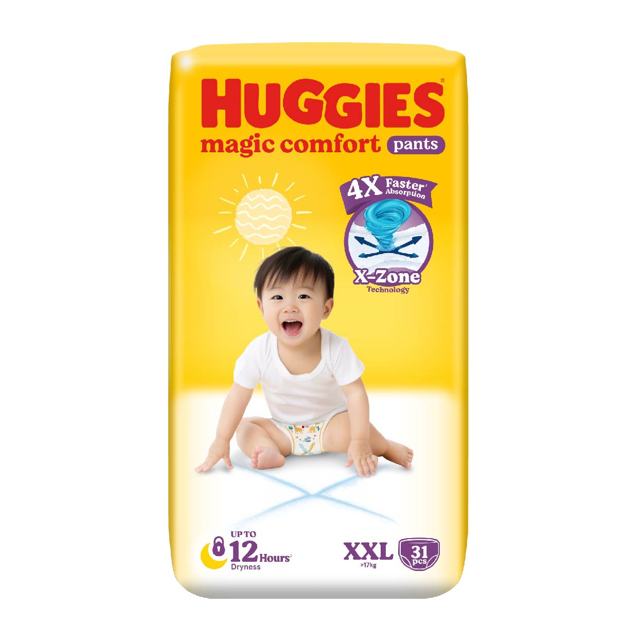 Huggies Magic Comfort Pants Baby Diaper XXL 31s