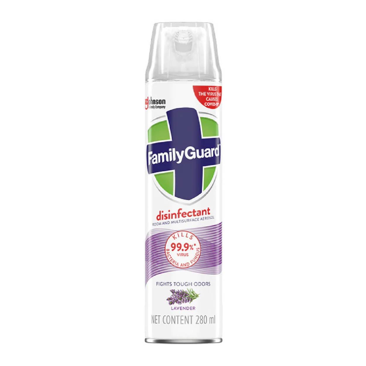 Family Guard Disinfectant Aerosol Lavender 280ml