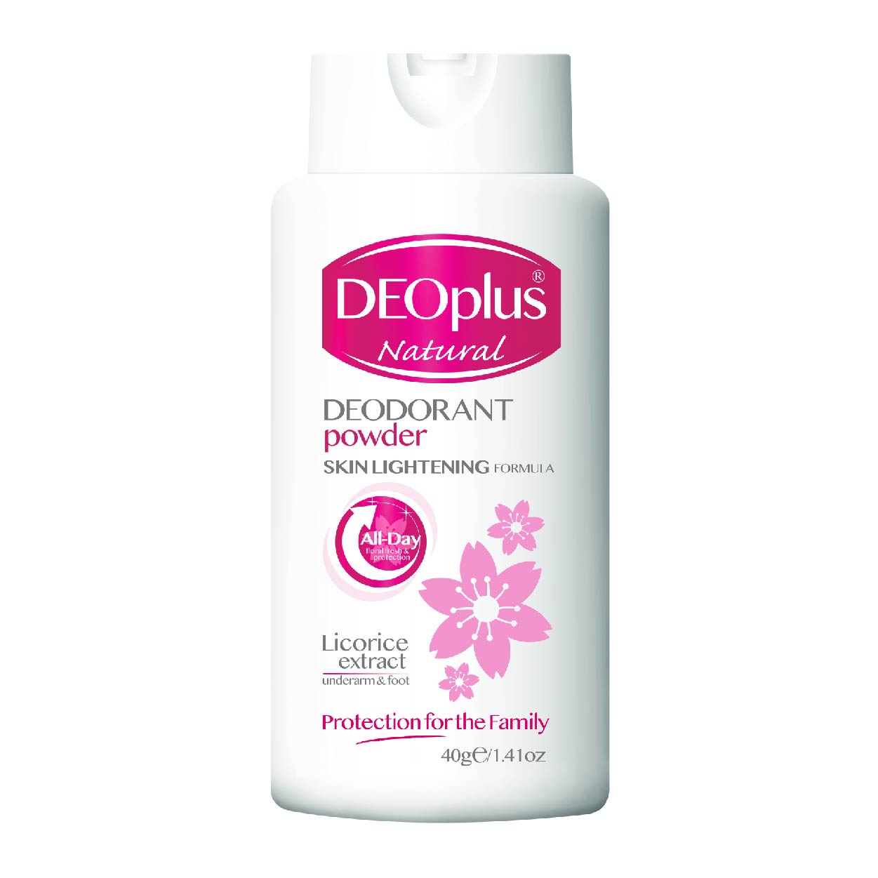 DeoPlus Natural Deodorant Powder Licorice Underarm & Foot 40g