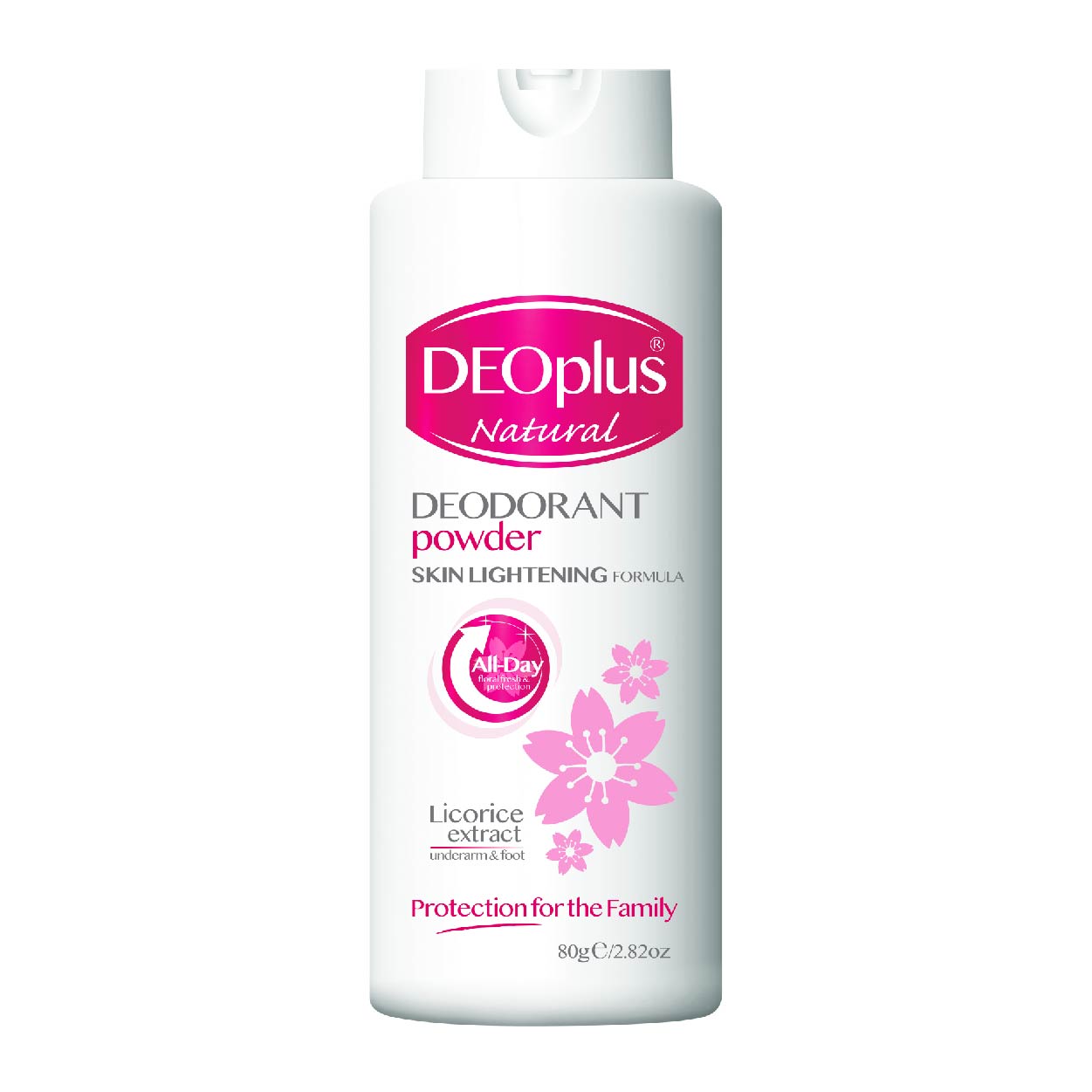 DeoPlus Natural Deodorant Powder Licorice Underarm & Foot 80g