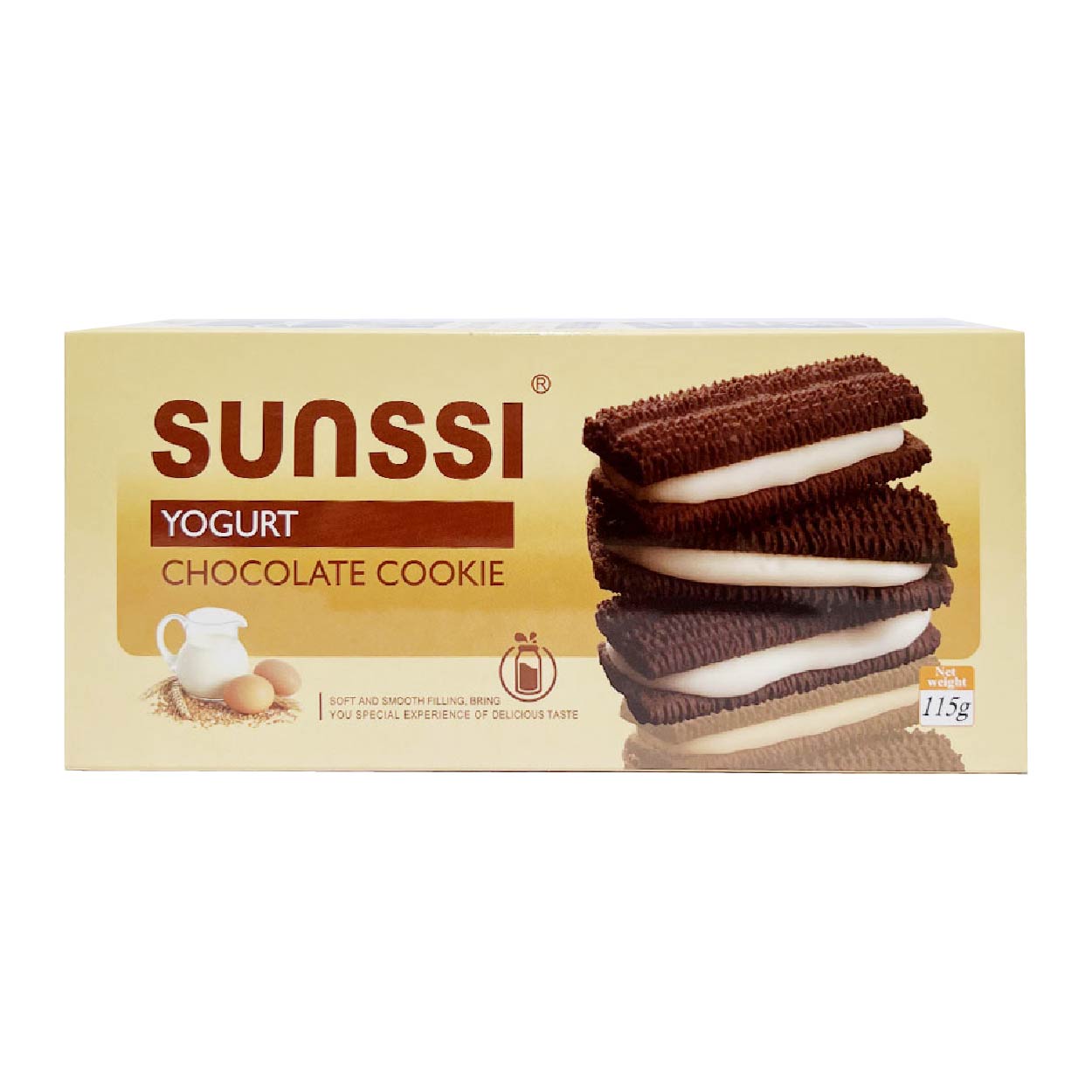 Sunssi Yogurt Chocolate Cookie Sandwich 115g