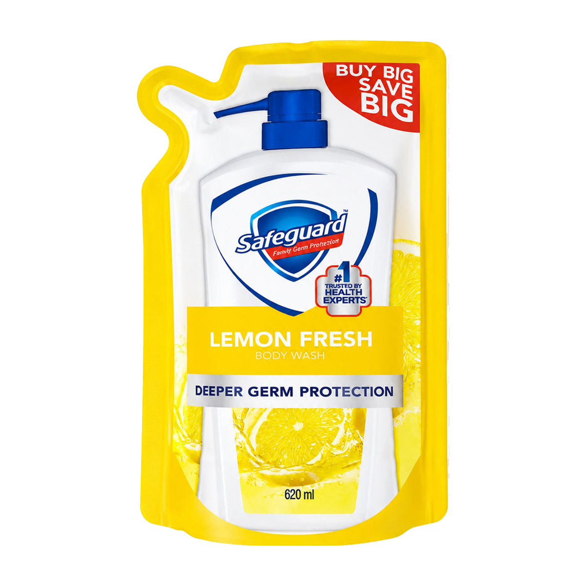 Safeguard Body Wash Lemon Fresh Refill 620ml SAVE
