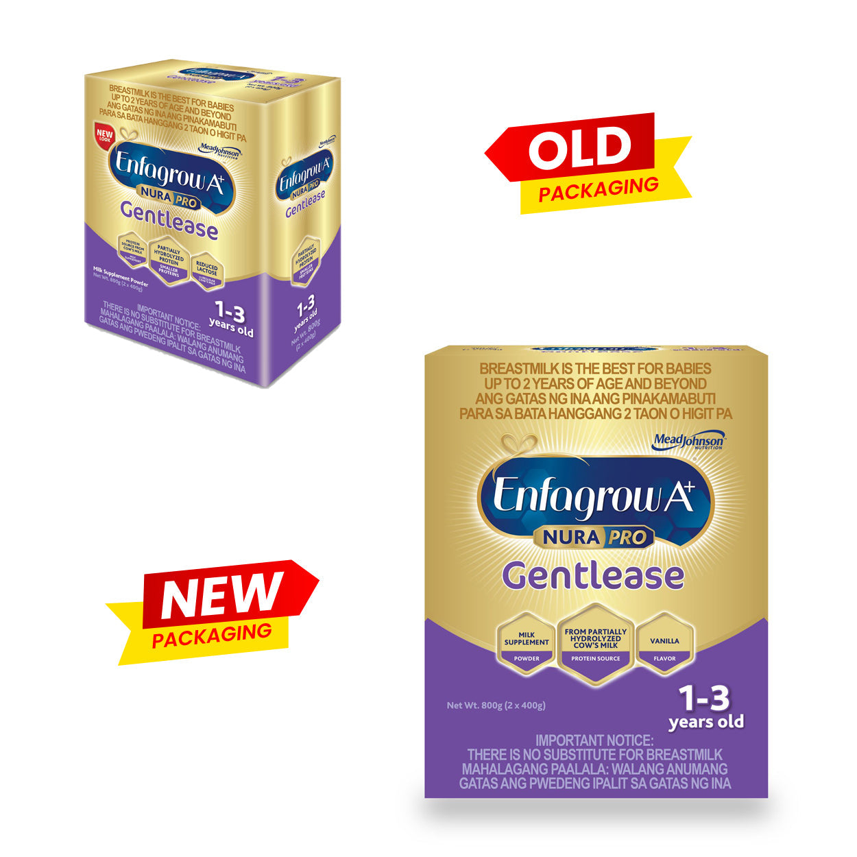 Enfagrow A+ NuraPro Gentlease Milk Powder 1-3 years old 800g