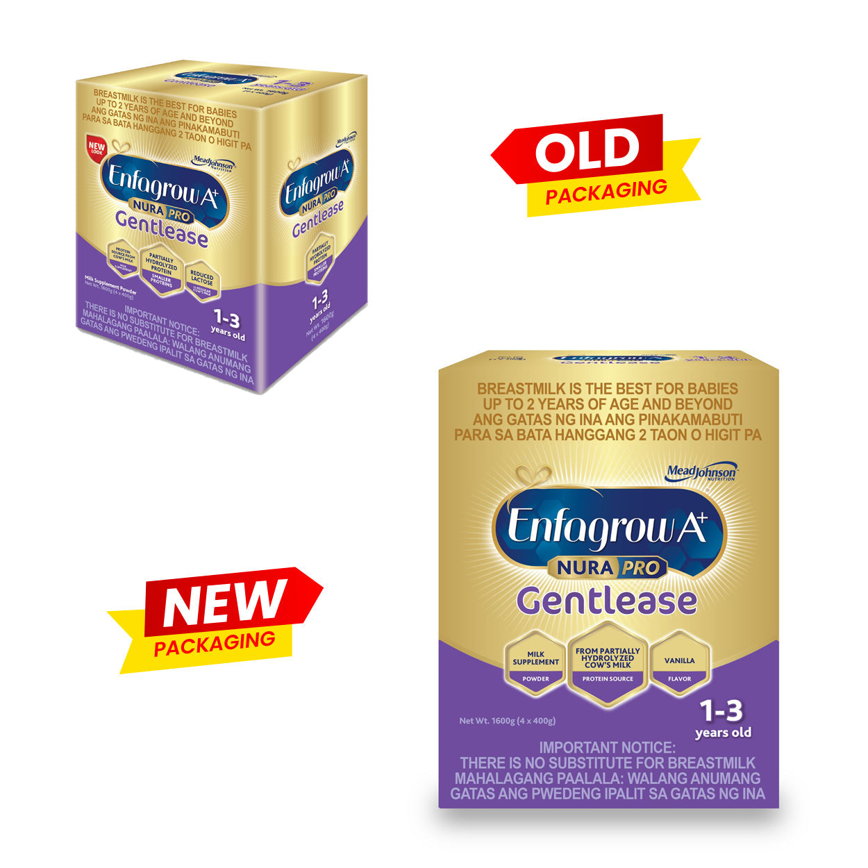 Enfagrow A+ NuraPro Gentlease Milk Powder 1-3 years old 1.6kg