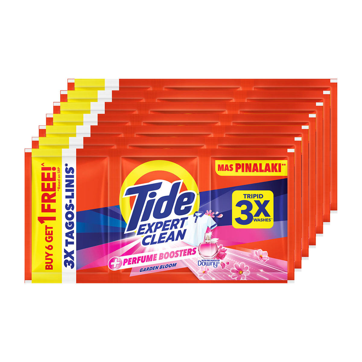 Tide Expert Clean Laundry Powder GardenBloom 67/91g Buy6 Get1Free