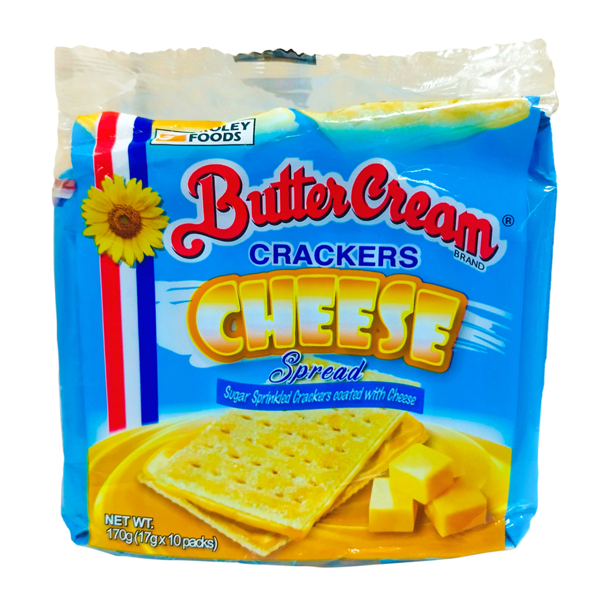 Sunflower ButterCream Crackers Sandwich Cheese Spread 10x17g