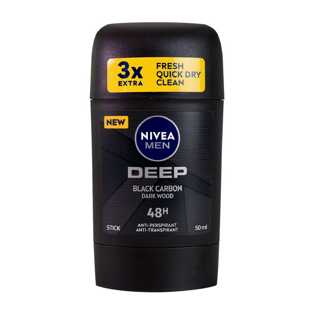 Nivea Men Deodorant Stick Deep Black Carbon Darkwood 50ml