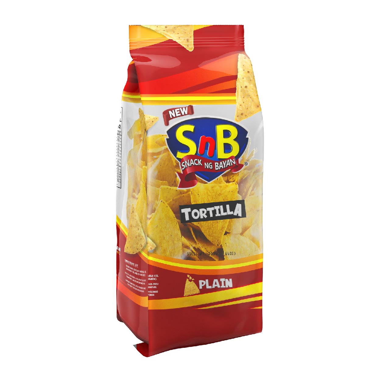 SnB Snack ng Bayan Tortilla Chips Plain 500g