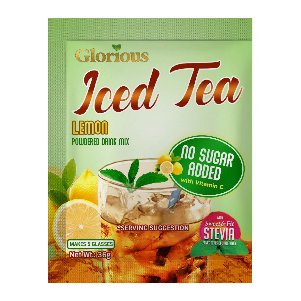 Glorious Iced Tea Lemon Powdered Drink Mix 36g