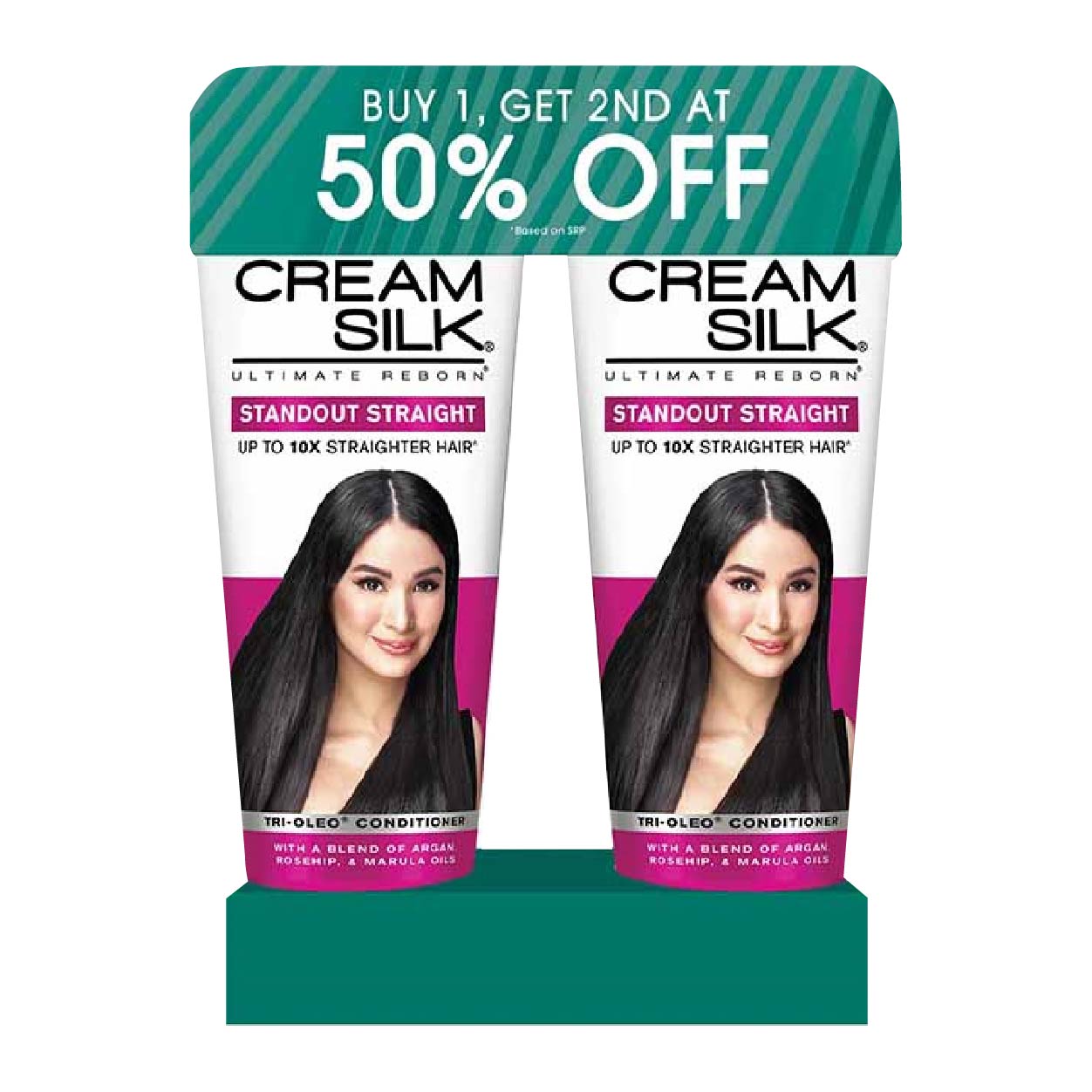 Cream Silk Conditioner Standout Straight Pink 180ml 2nd at 50%Off