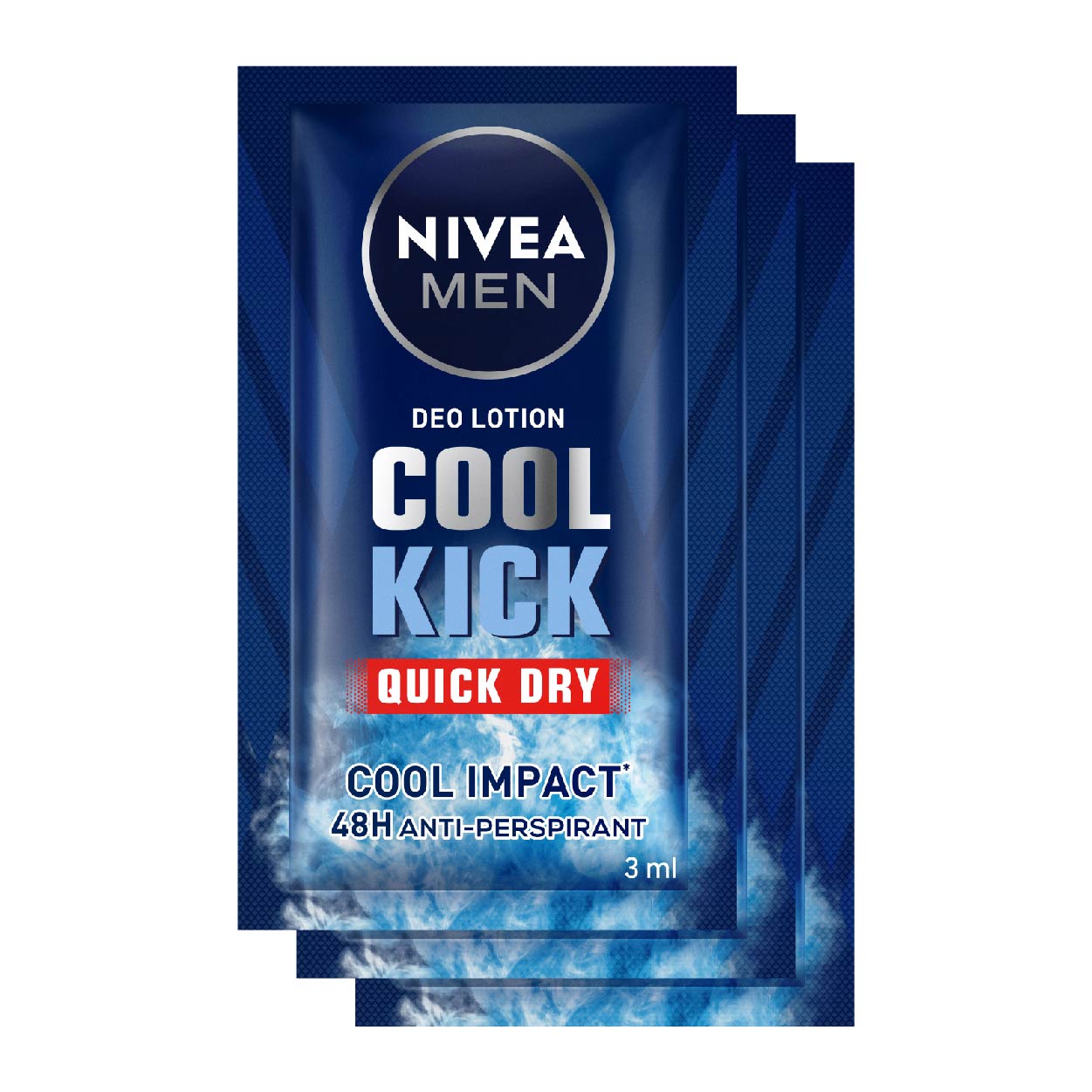 Nivea Men Deo Lotion Cool Kick Quick Dry 3x3ml