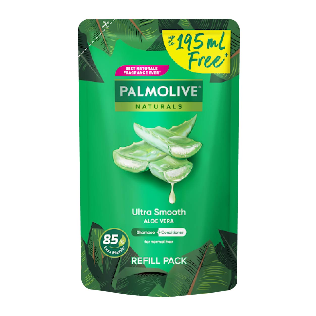 Palmolive Naturals Shampoo Ultra Smooth Green Refill 600ml