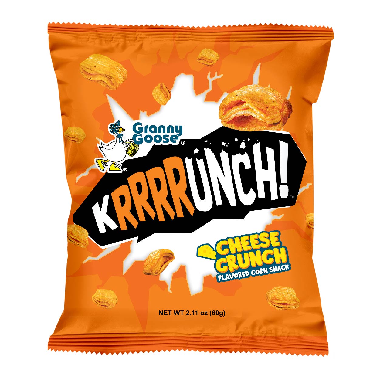 Granny Goose Krrrrunch Corn Snacks Cheese 60g