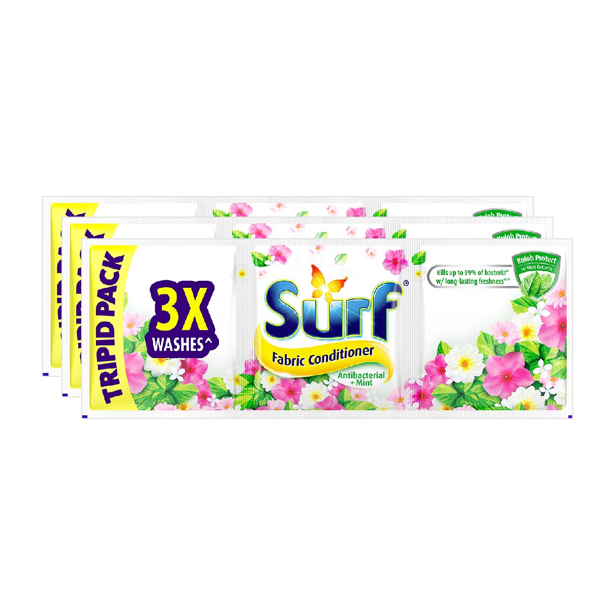 Surf Fabric Conditioner Antibacterial + Mint 3x69ml
