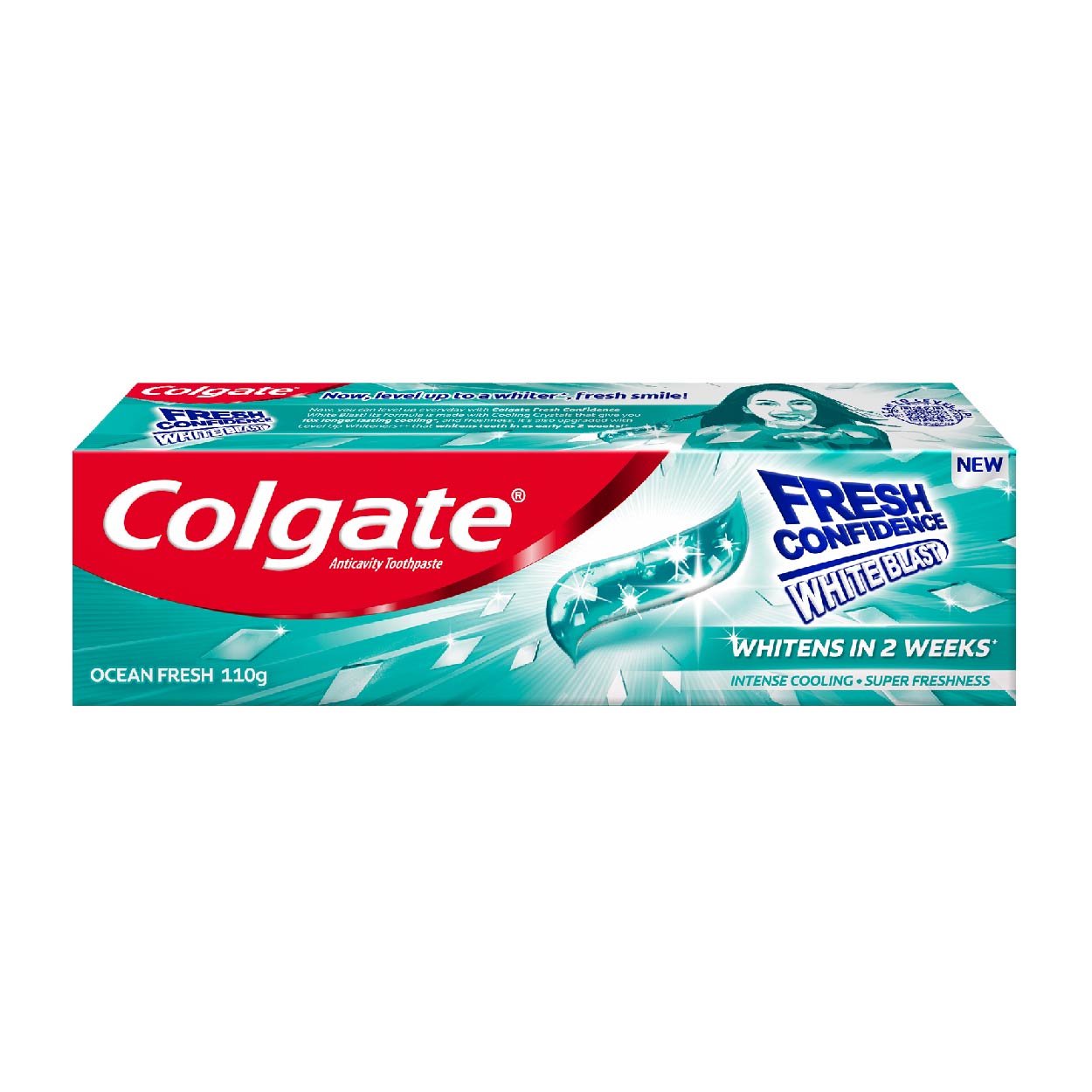 Colgate Toothpaste Fresh Confidence White Blast Ocean Fresh 110g
