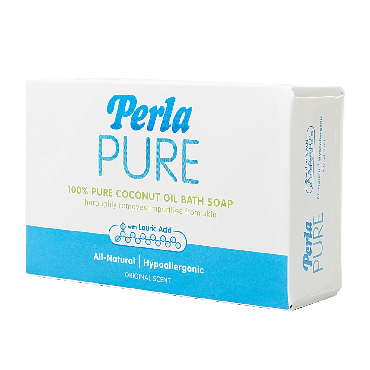 Perla Pure Bar Soap Pure Coconut Oil Original Scent 125g