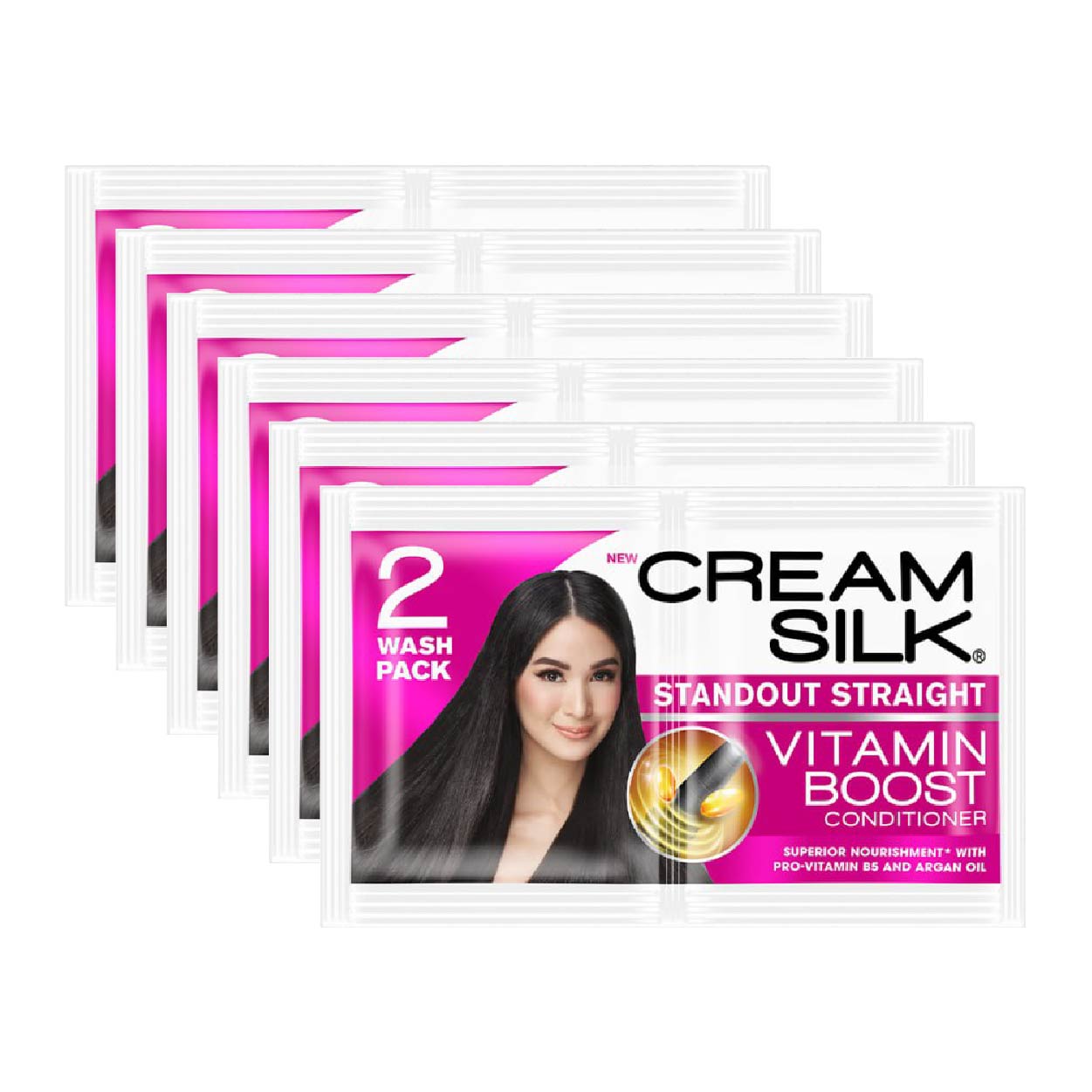 Cream Silk Conditioner Standout Straight Pink 6x22ml