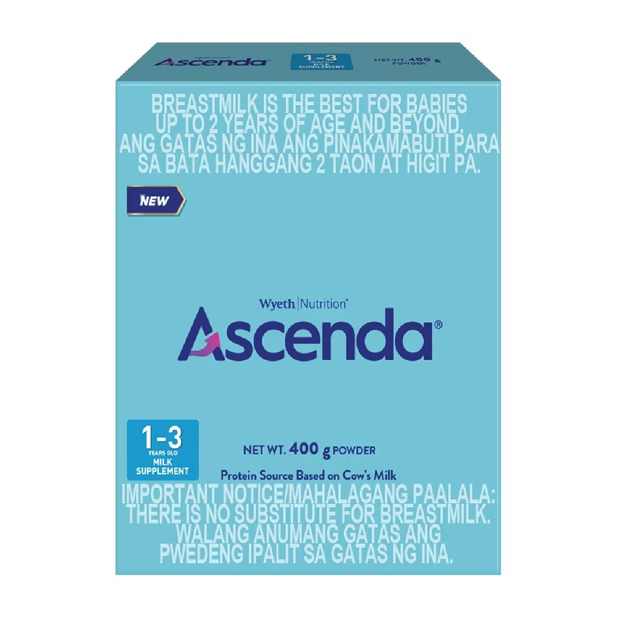 Ascenda Milk Supplement 1-3 years old 400g