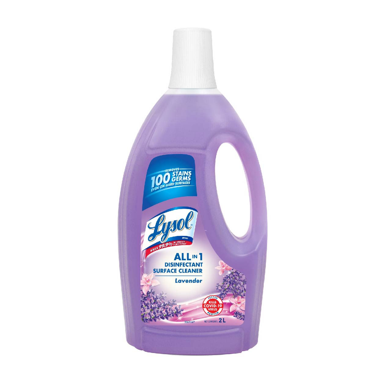 Lysol All in 1 Disinfectant Surface Cleaner Lavender 2L