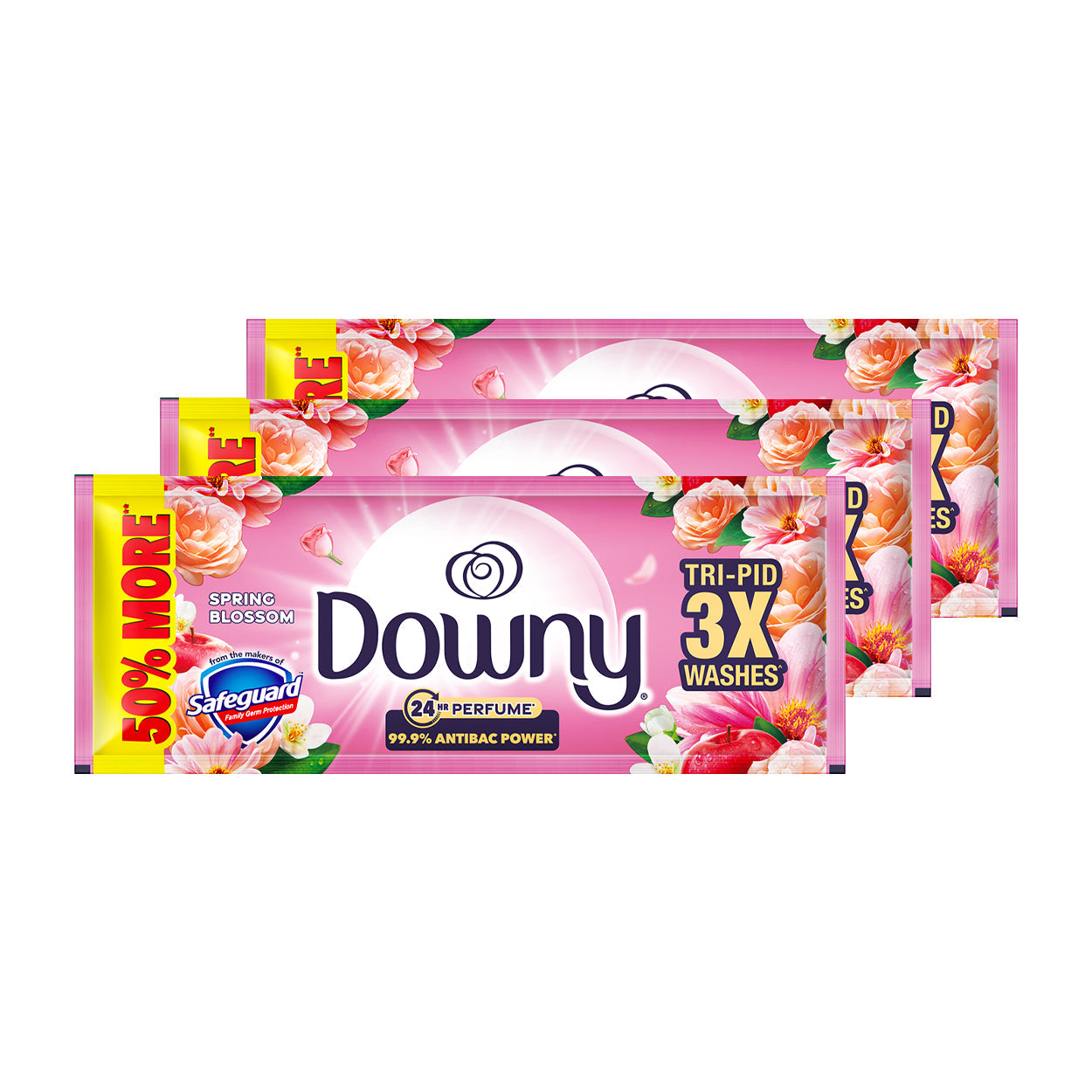 Downy Perfume Fabric Conditioner AntibacSpringBlossomTripid3x75ml