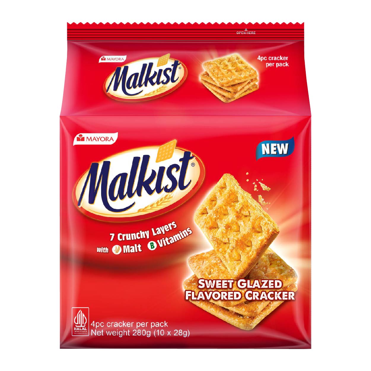 Malkist Sweet Glazed Flavored Cracker 10x28g