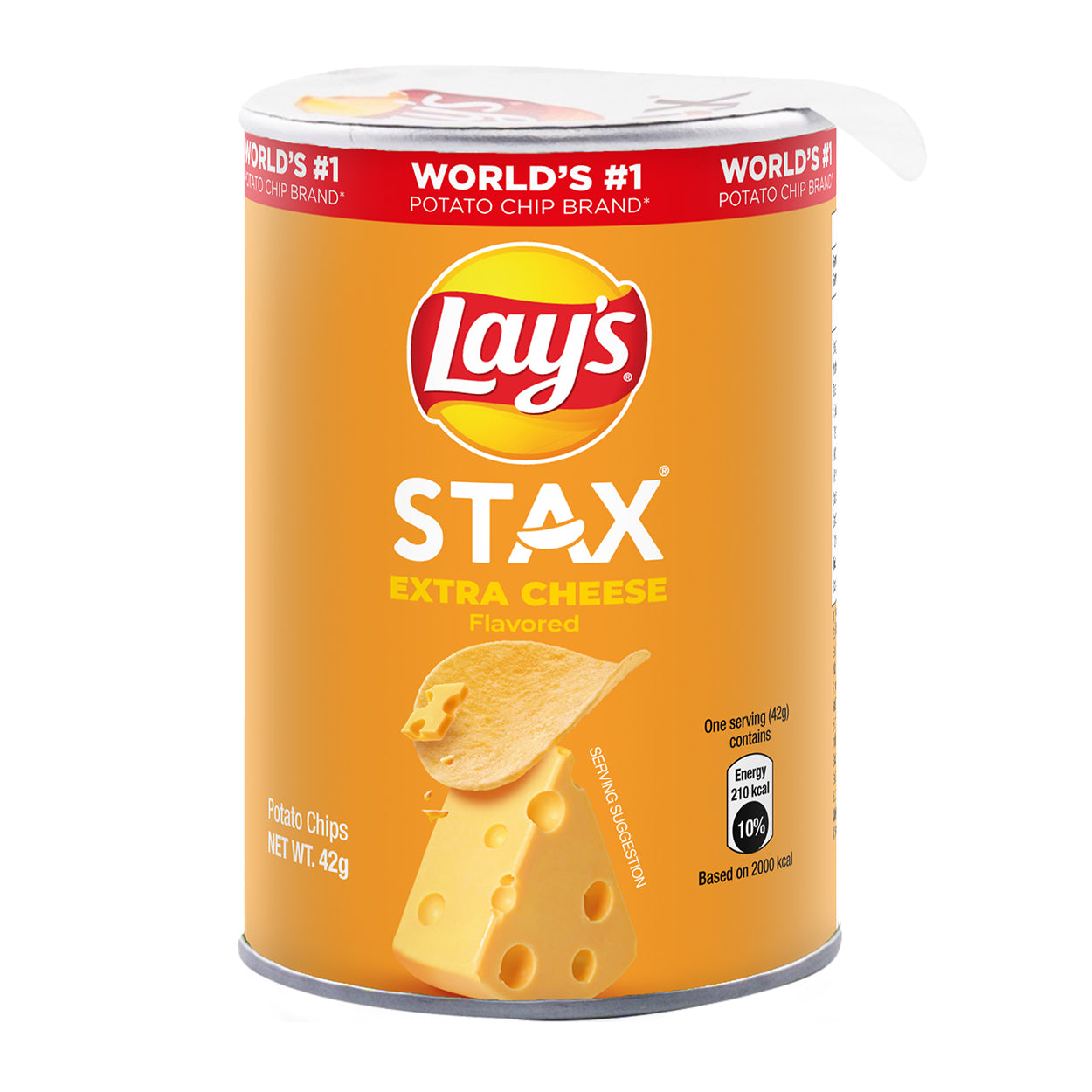 Lay's Stax Extra Cheese Flavored Potato Chips 42g