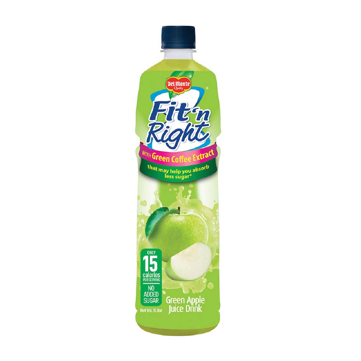 Del Monte Fit 'n Right Green Apple Juice Drink 1L