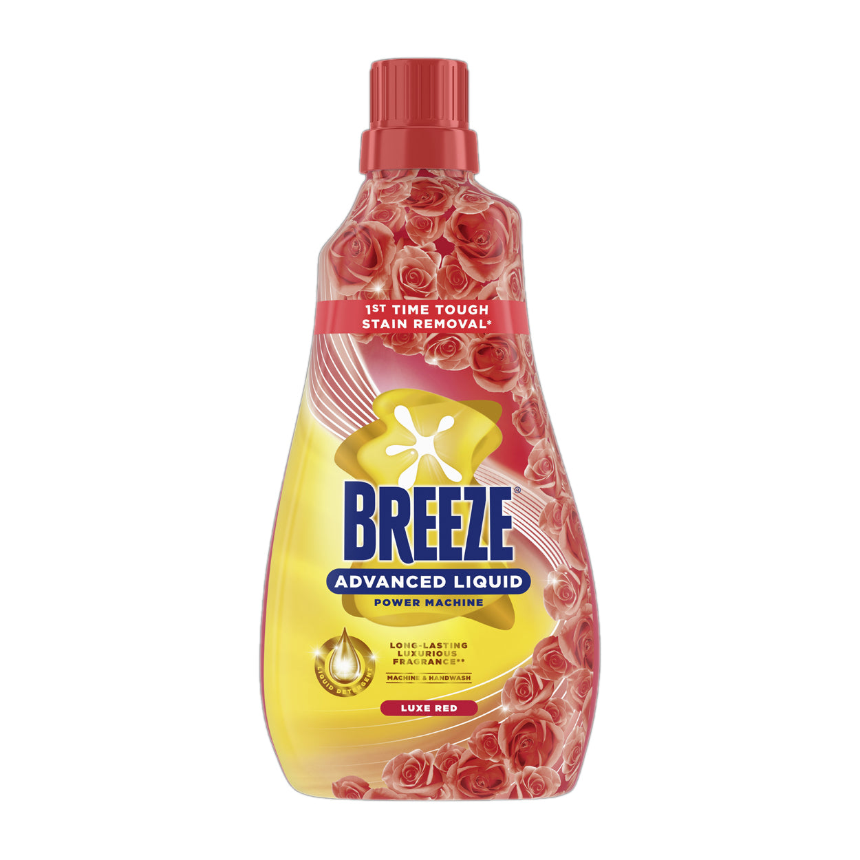 Breeze Advanced Liquid Detergent Power Machine Luxe Red 950g