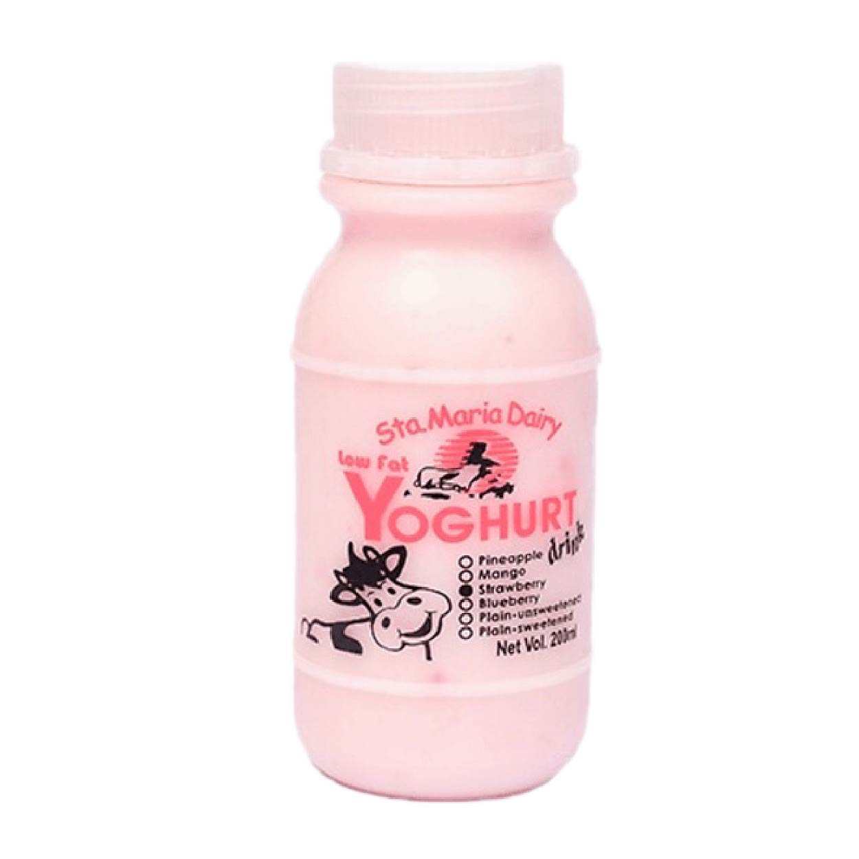 Sta.Maria Dairy Low Fat Yoghurt Drink Strawberry 200ml