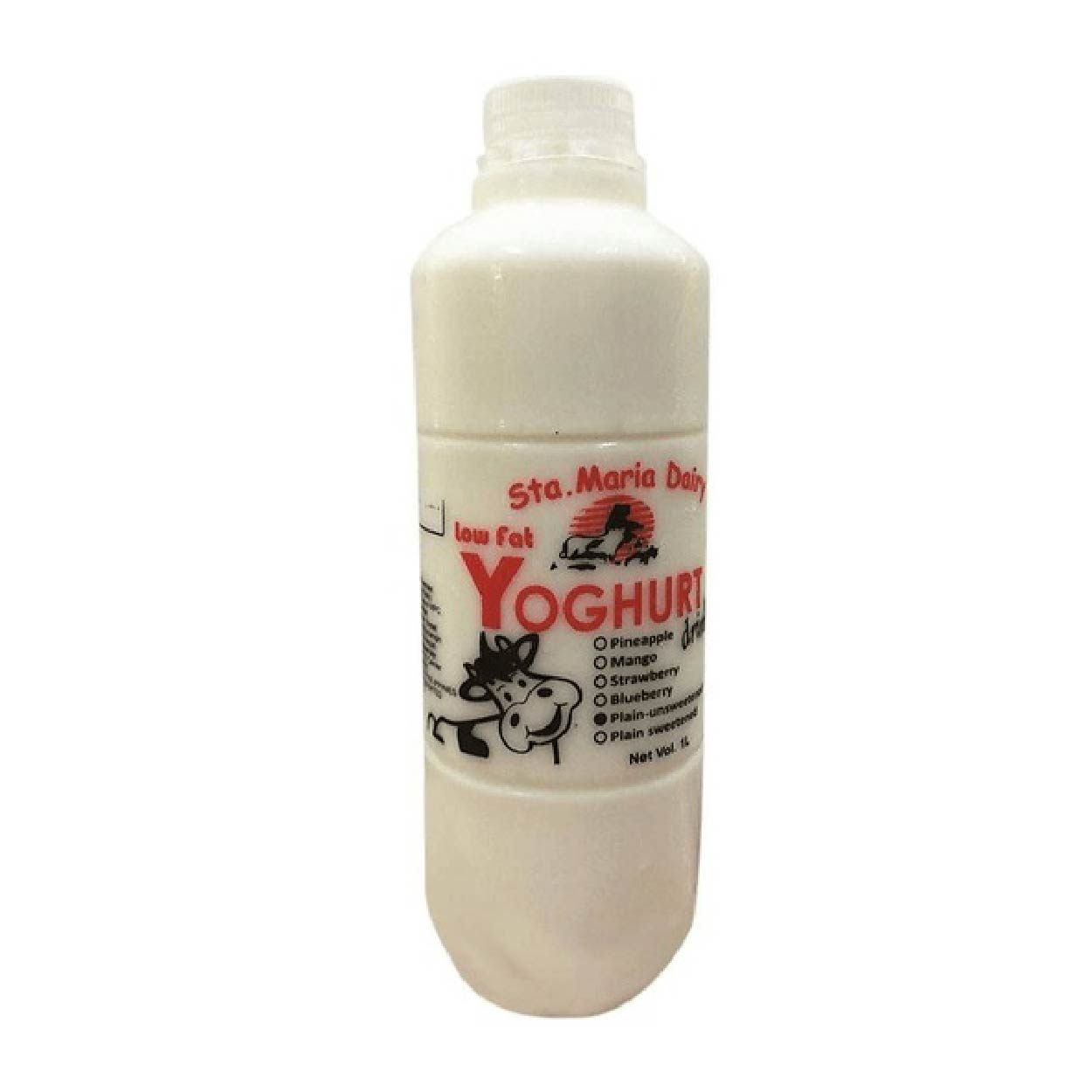 Sta.Maria Dairy Low Fat Yoghurt Drink Plain Unsweetened 1L
