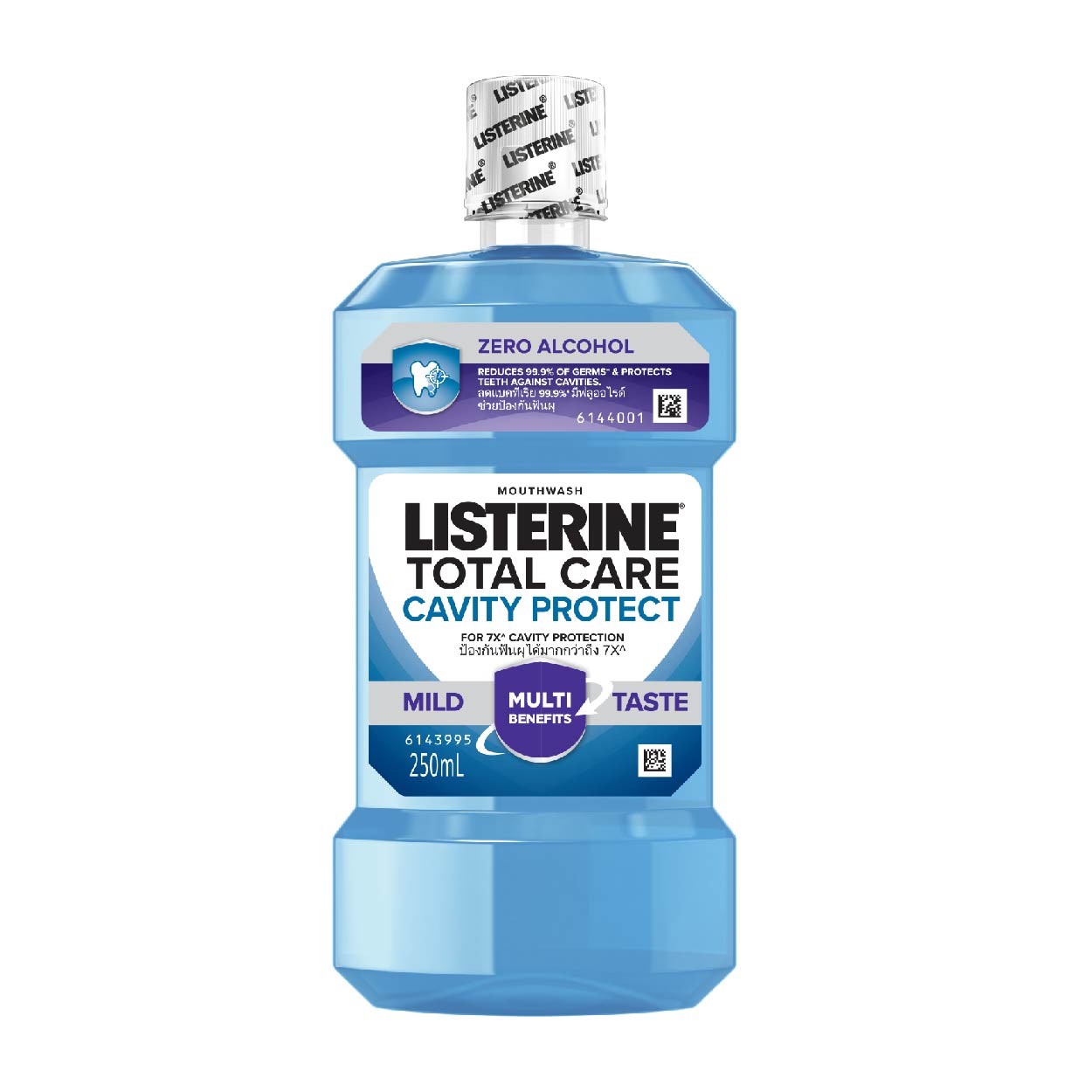 Listerine Total Care Cavity Protect Mild Taste Mouthwash 250ml