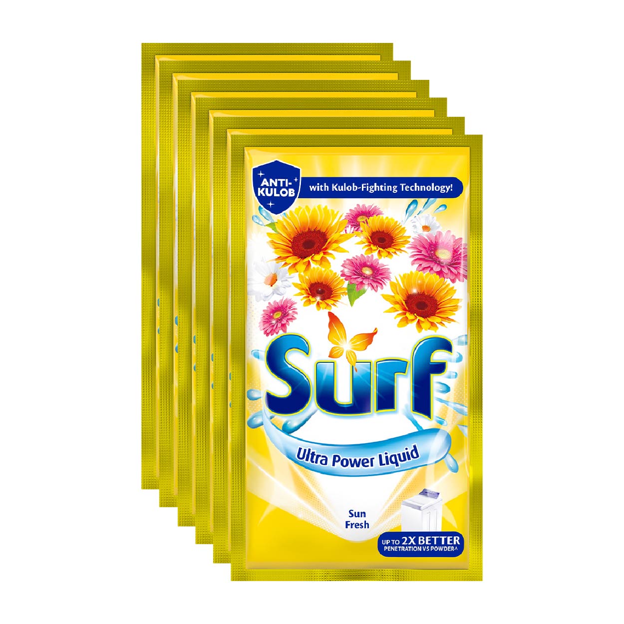 Surf Ultra Power Liquid Detergent Sun Fresh 6x64ml