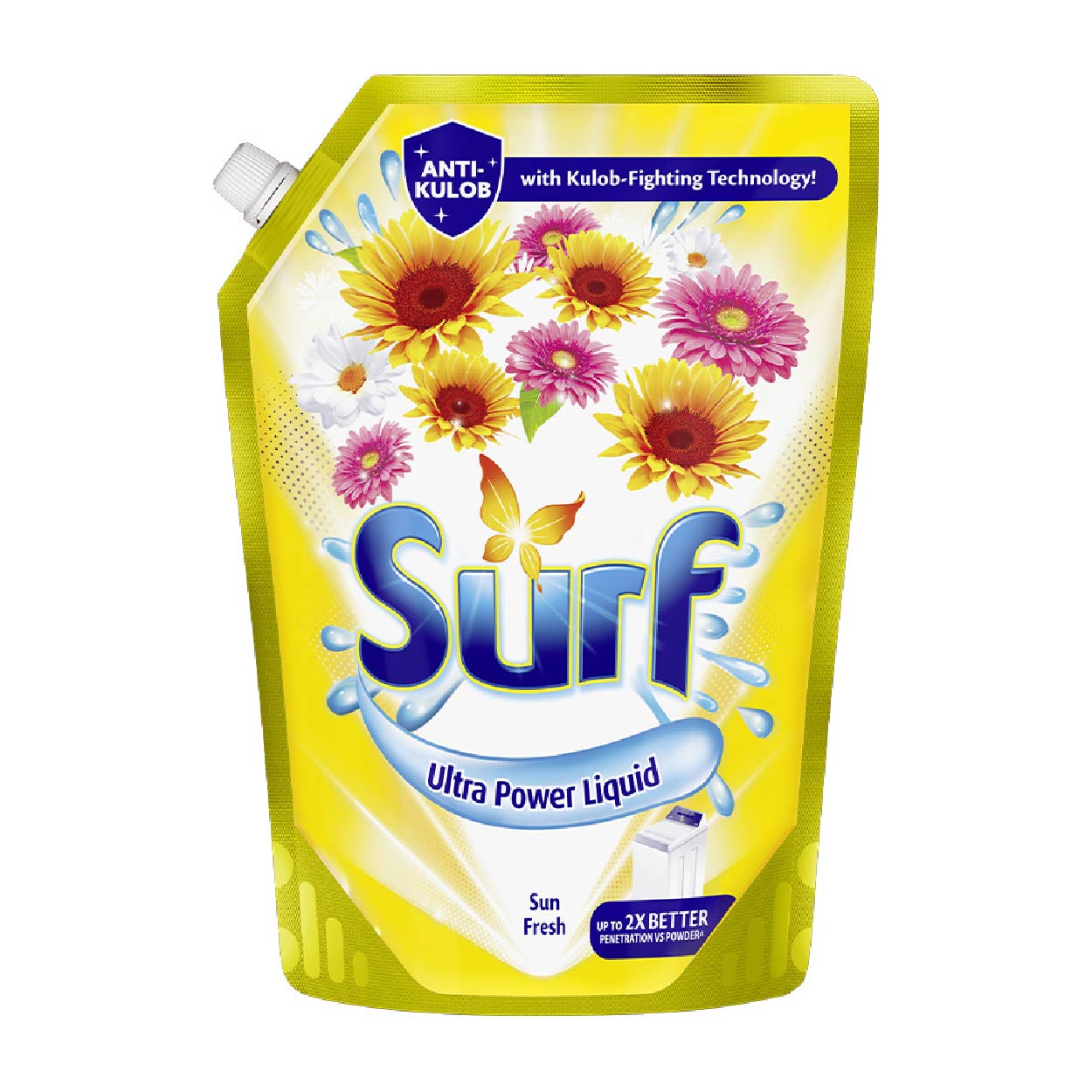 Surf Ultra Power Liquid Detergent Sun Fresh Refill 2.5 Liters