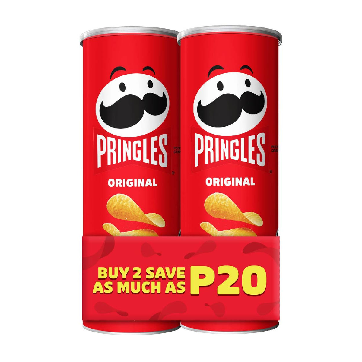 Pringles Potato Crisps Original 2x102g SAVE