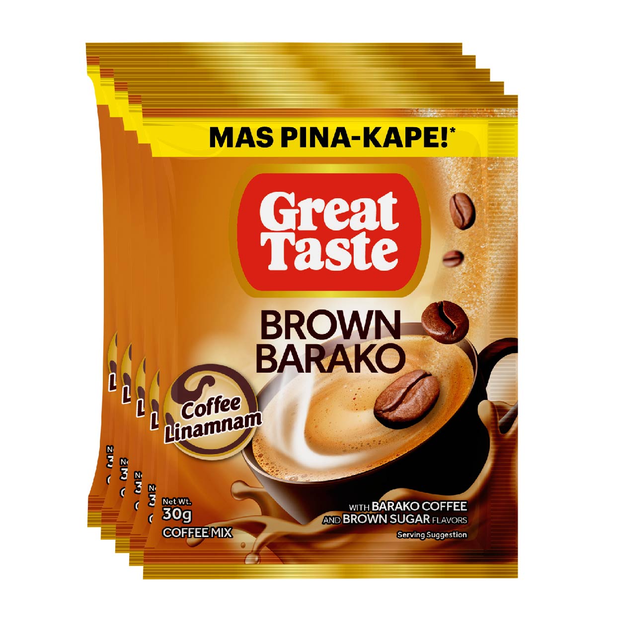 Great Taste Brown Barako Coffee Mix 5x30g