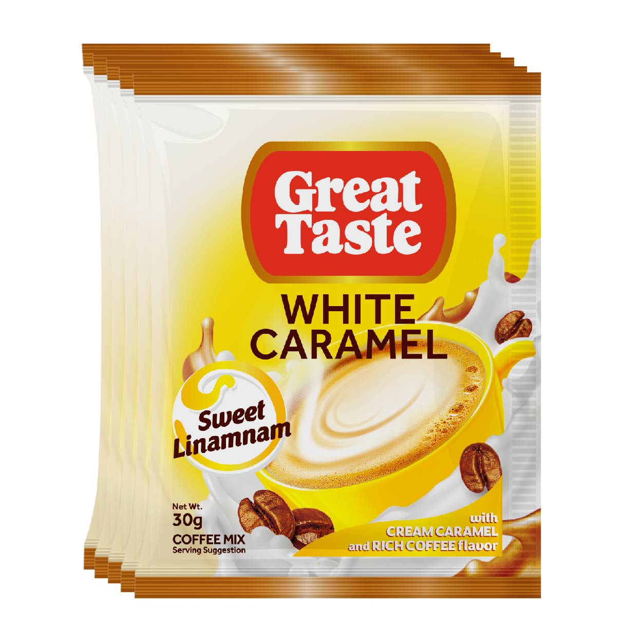 Great Taste White Caramel Coffee Mix 5x30g